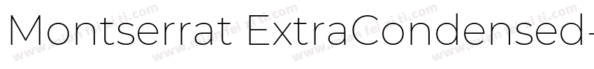 Montserrat ExtraCondensed字体转换